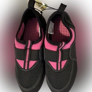 Girls Pink and Black Water Shoes